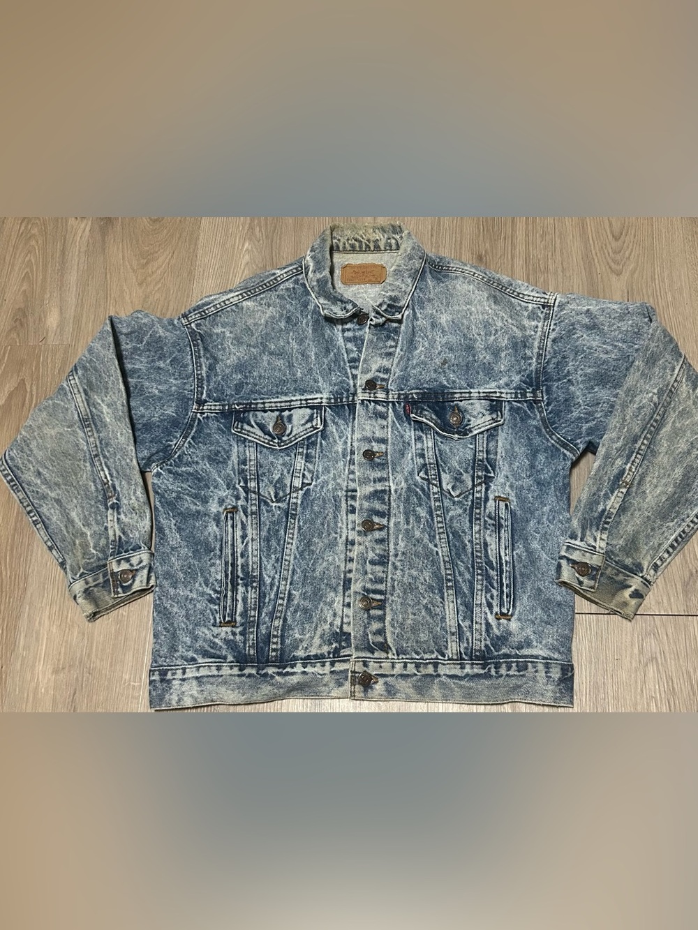 Vintage 80’s Levi's Acid Wash Blue Denim Jacket - Classic Trucker